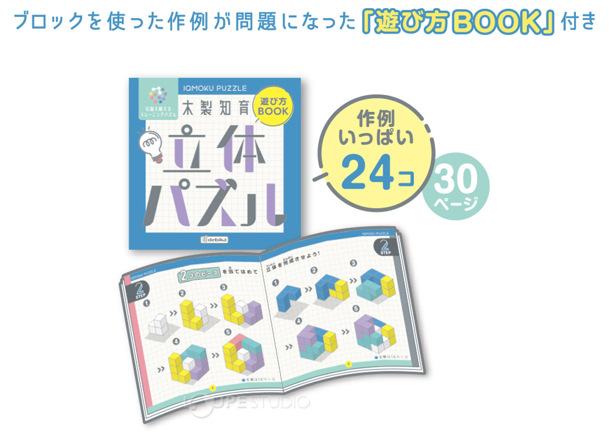 立体パズル 図形パズル 10個セット 木製 子供 大人 ゲーム 木の