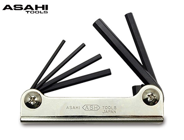 ANS ナイフレンチ 六角棒レンチ 6本組 2.5-8mm 