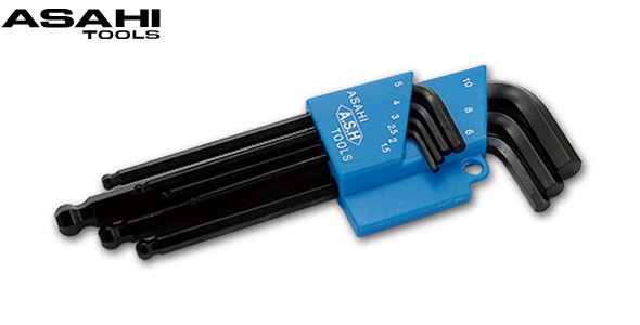 AP ボールポイント六角棒レンチセット 7本組 2.5-10mm 