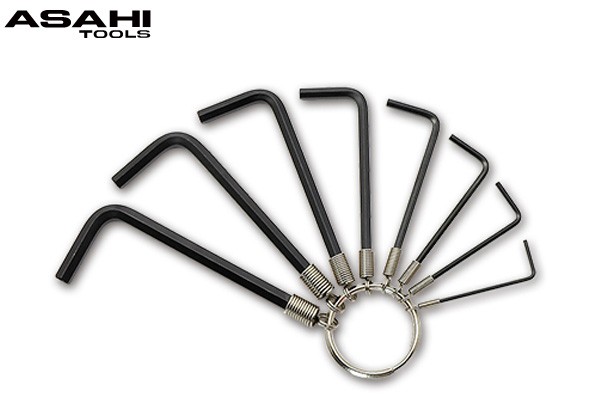 ARS リング付六角棒レンチセット 8本組 1.5-6mm 