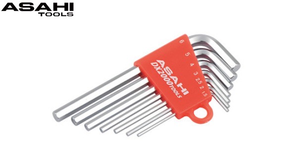 DX2000 メッキ AX 六角棒レンチ 7本組 1.5-6mm 