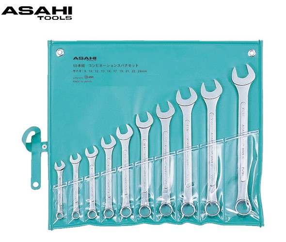 CPS コンビネーションスパナセット 10本組 JIS 8-24mm 