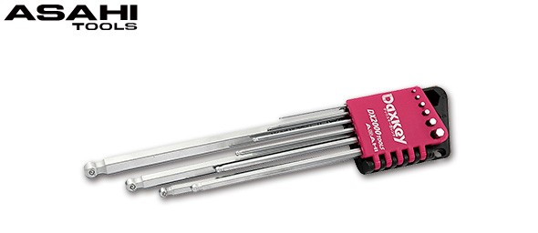 DX2000 DVS ロングダックスキー六角棒レンチセット 角曲げタイプ 9本組 1.5-10 