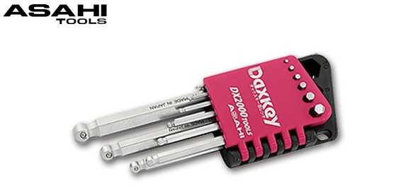 DX2000 DWS ダックスキー六角棒レンチセット 角曲げタイプ 9本組 1.5-10 