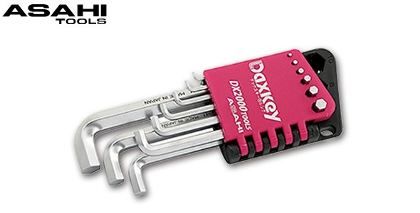 DX2000 DZS ダックスキー六角棒レンチセット 両端曲げタイプ 9本組 1.5-10 