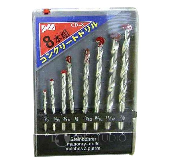 ドリルセット コンクリート用 8本組 CD-08 
