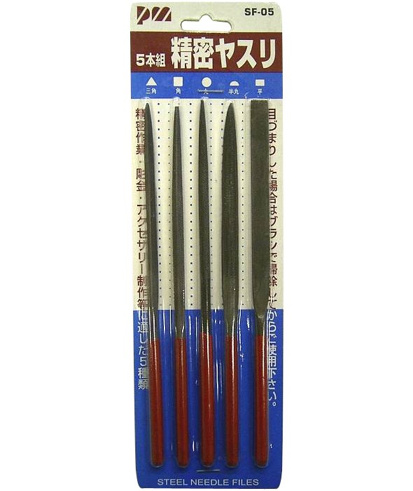 精密ヤスリセット 5 本組 SF-05 