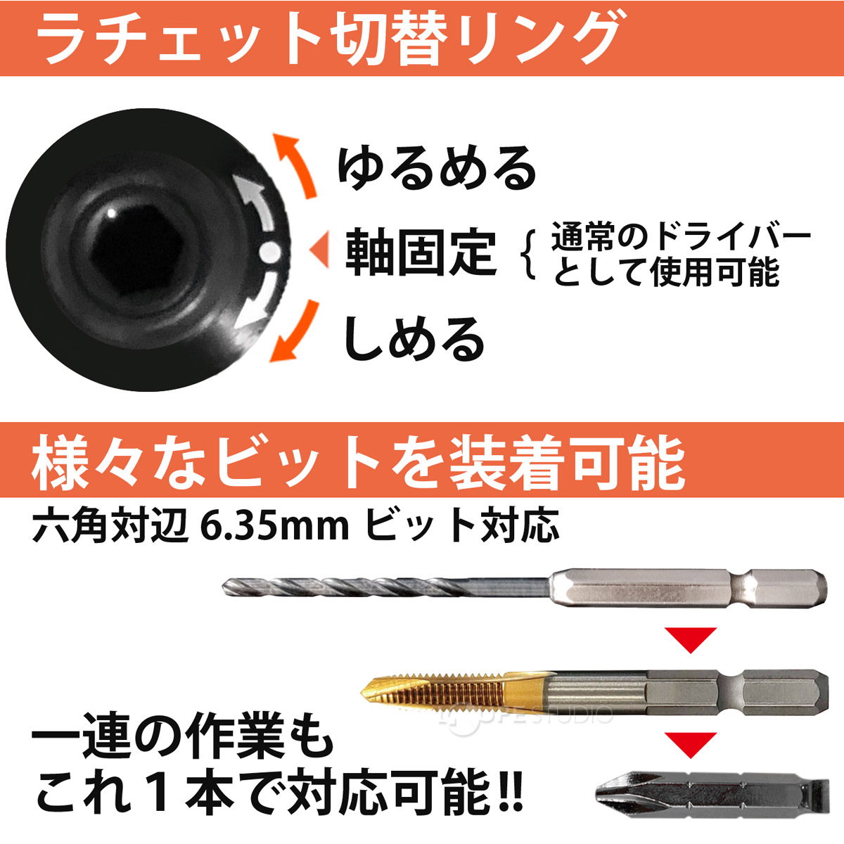 ラチェット切替リング 