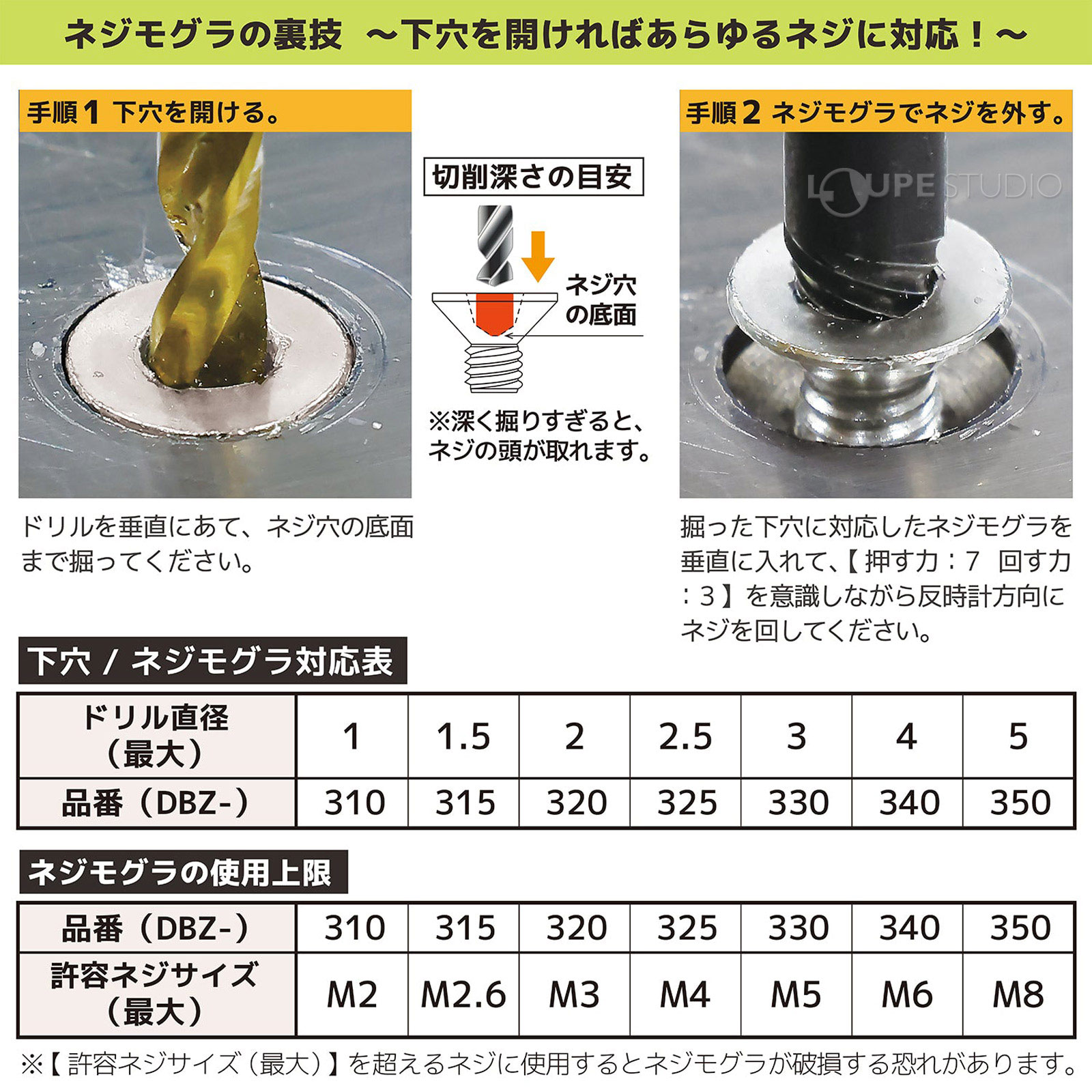 ネジモグラの裏技 