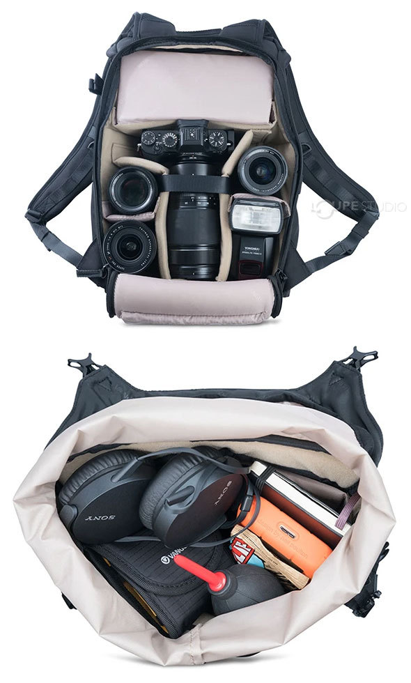 アクセサリー収納に便利なポケット多数 