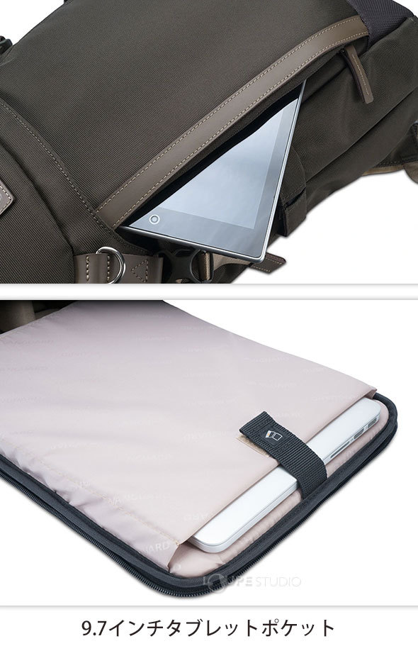 9.7インチタブレットポケット 
