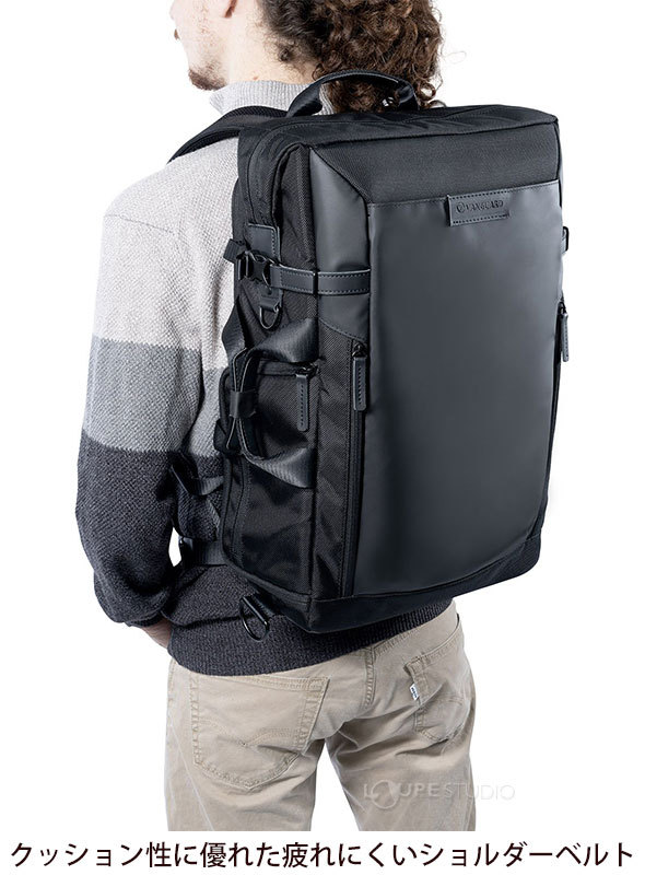 クッション性に優れた疲れにくいショルダーベルト 