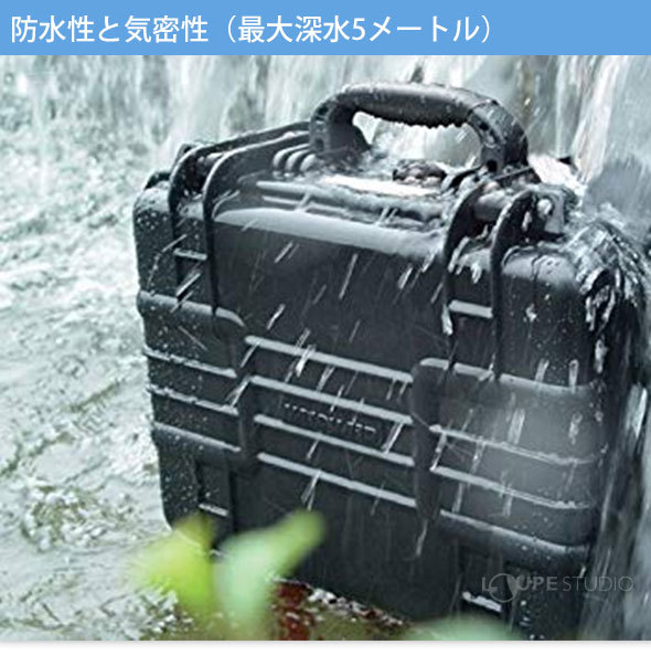 防水性と気密性(最大深水5メートル) 