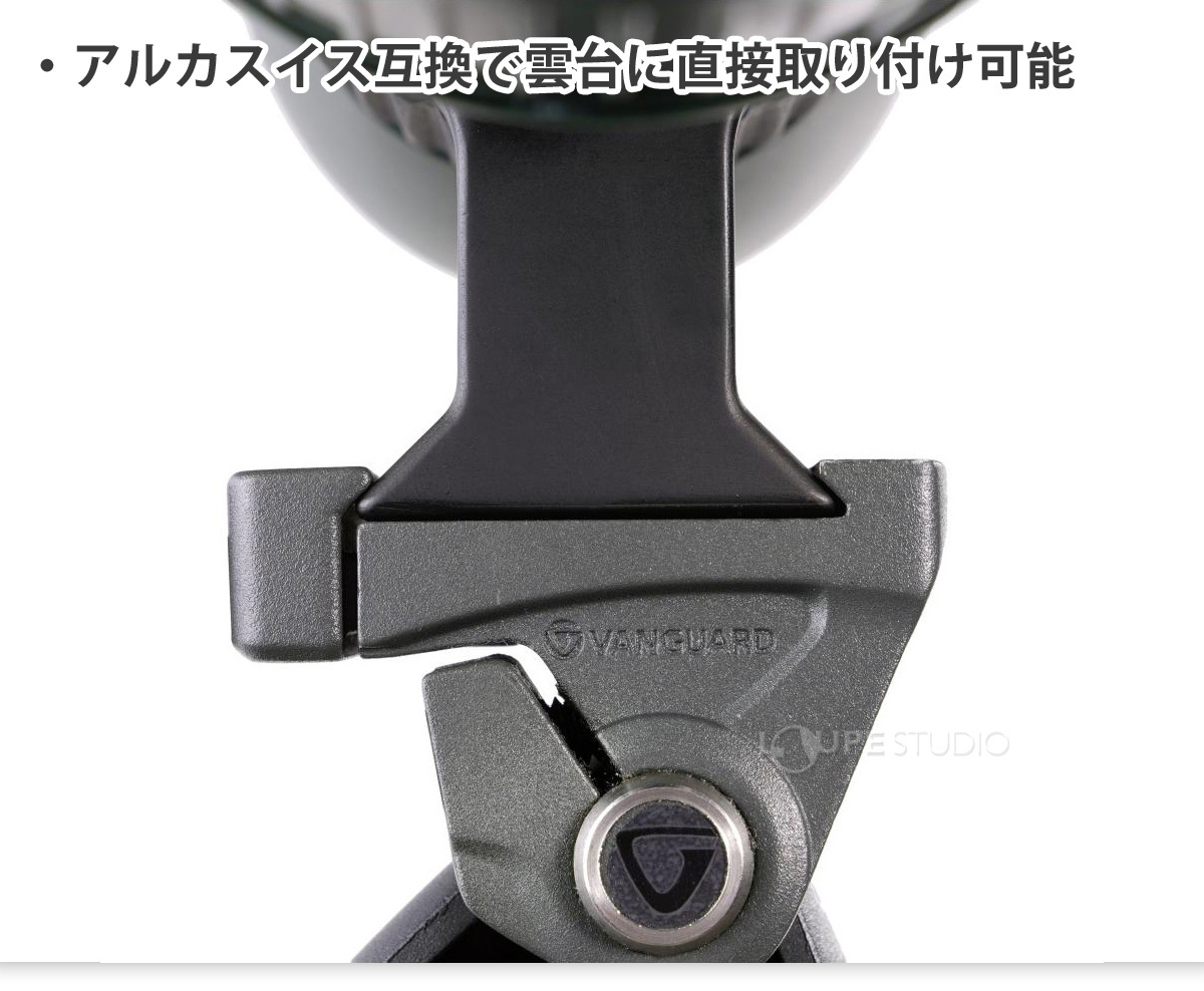 三脚に取り付けることができます 