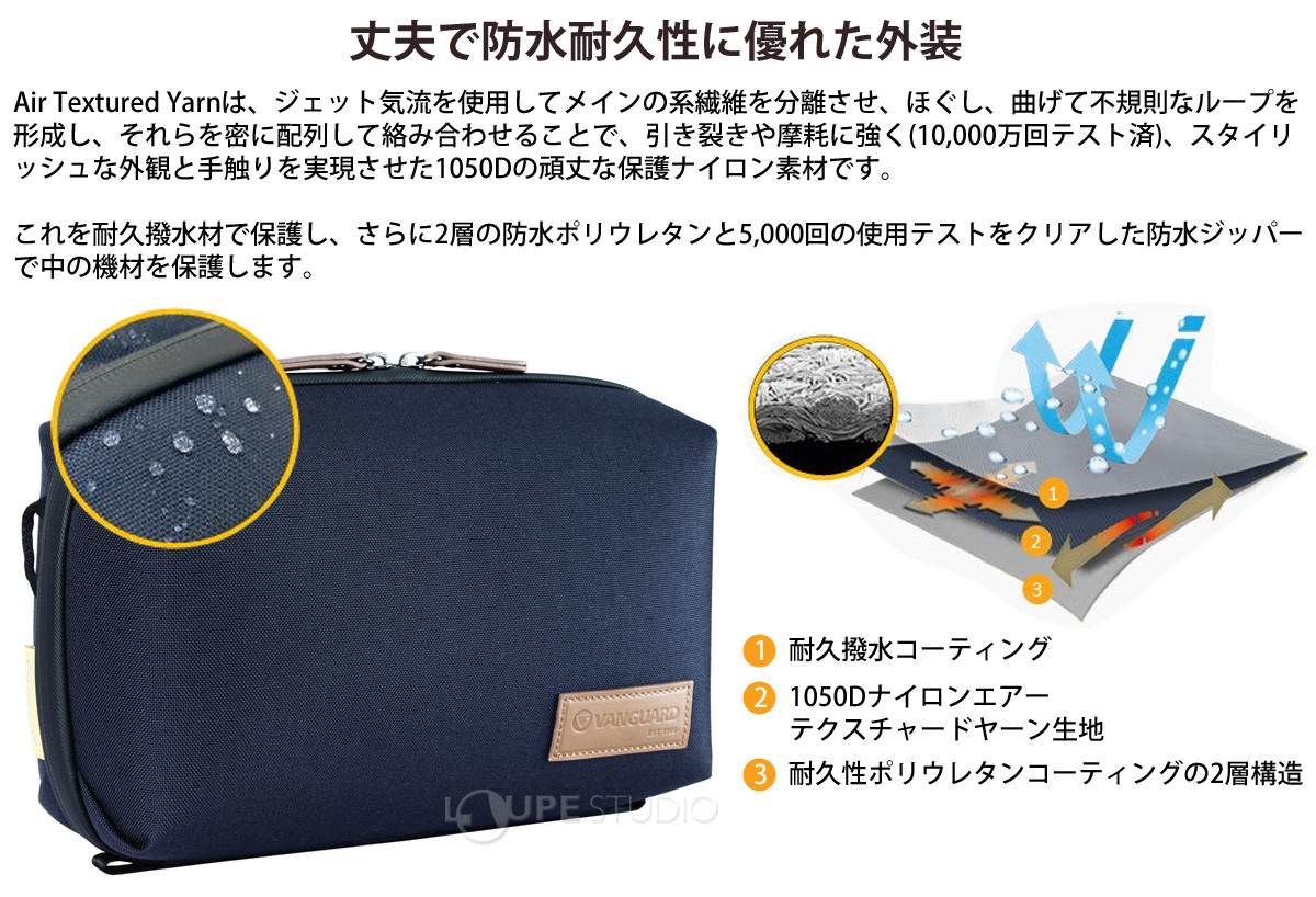 丈夫で防水耐久性に優れた外装 