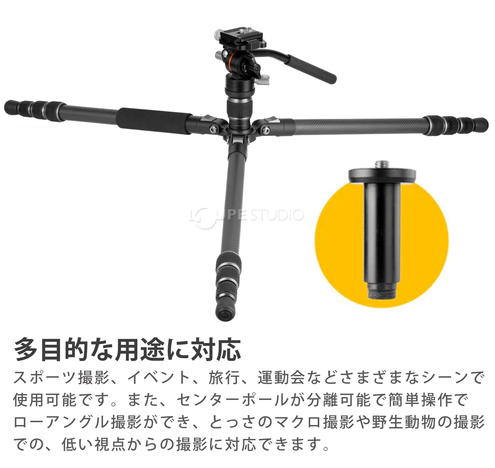 多目的な用途に対応 