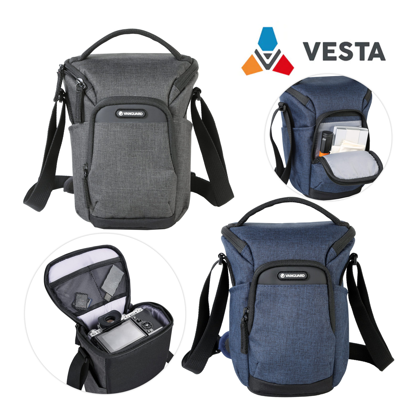 カメラバッグ VESTA ASPIRE 15Z ショルダーバッグ ズームバッグ 一眼レフカメラ ミラーレス一眼カメラ バックパック バンガード VANGUARD