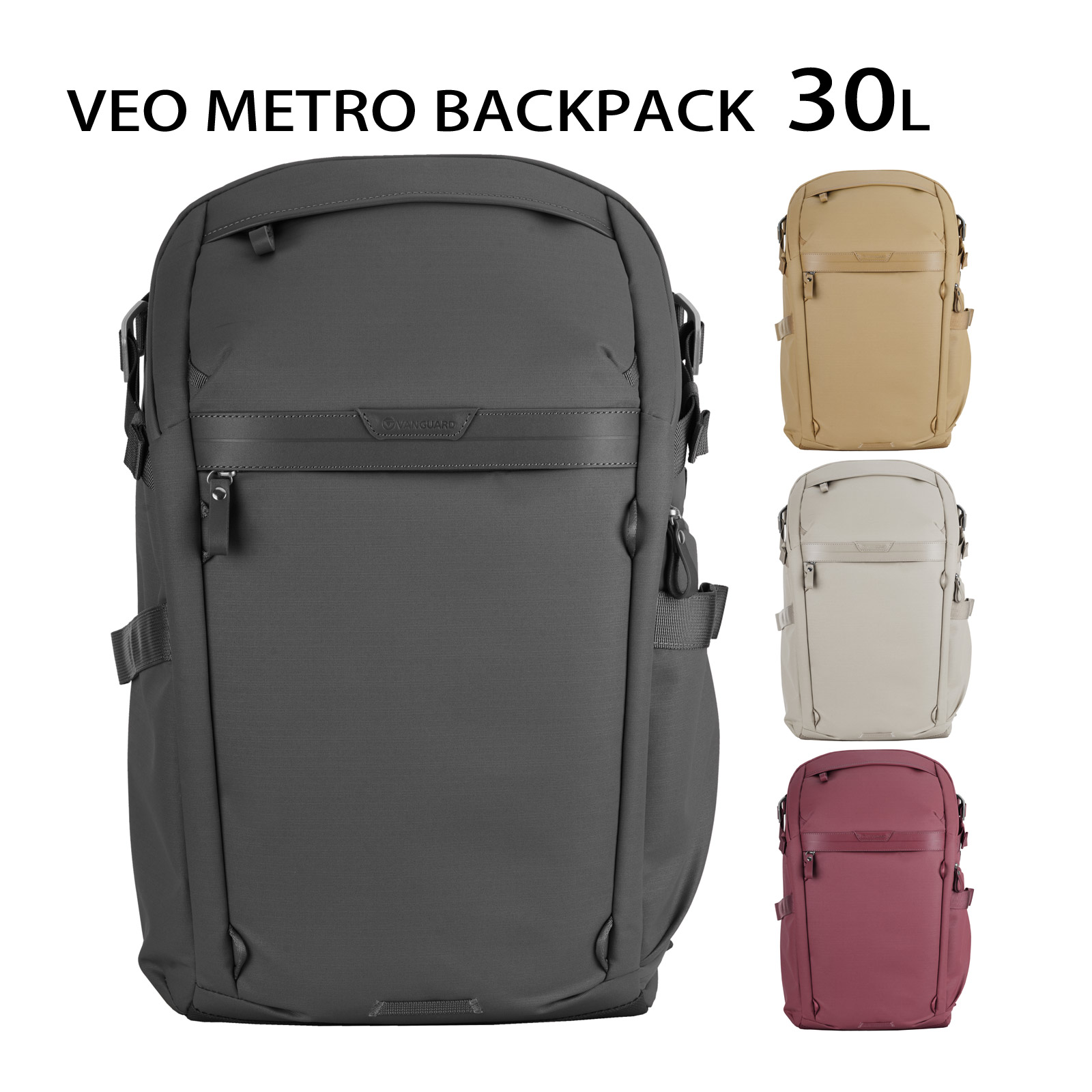 バンガード カメラバッグ VEO METRO 約30L バックパック トップ・サイド・バックの3方向アクセス 大容量 一眼レフ フルサイズ ミラーレス ノートPC