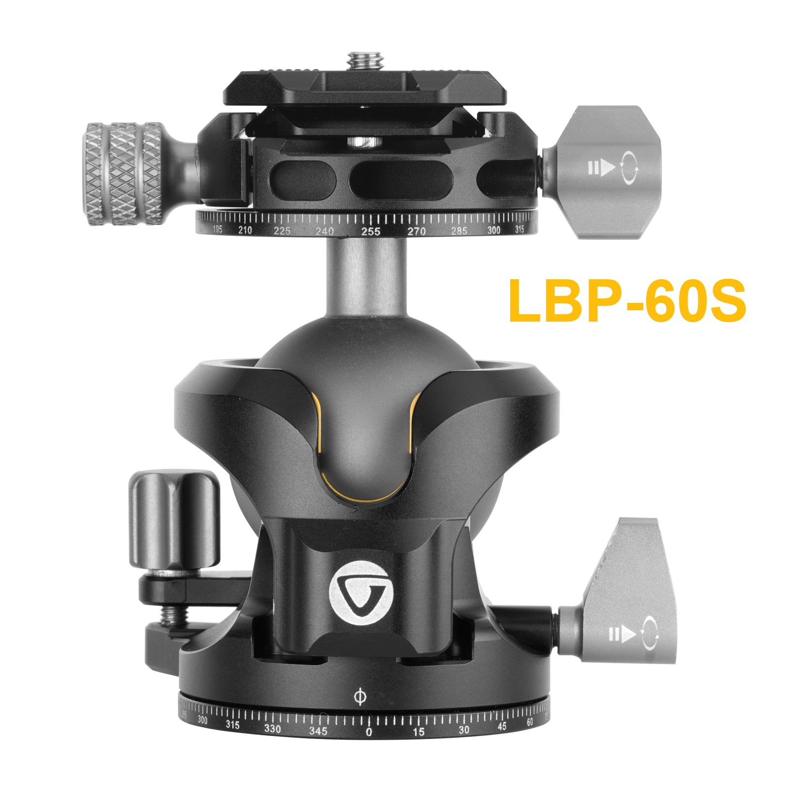 LBP-60S 自由雲台 耐荷重 30KG 軽量中空構造ボール アルカスイス互換 三脚 一脚 バンガード VANGUARD