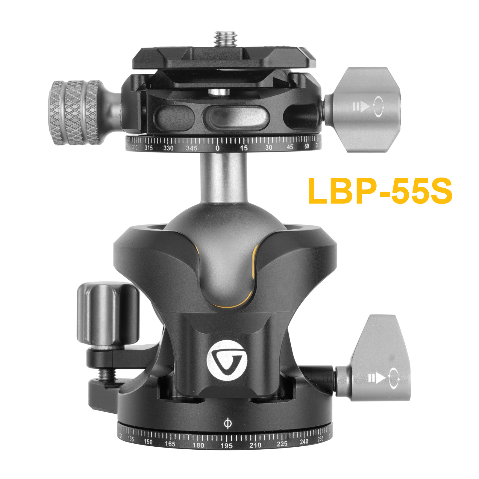 LBP-55S 自由雲台 耐荷重 25KG 軽量中空構造ボール アルカスイス互換 三脚 一脚 バンガード VANGUARD