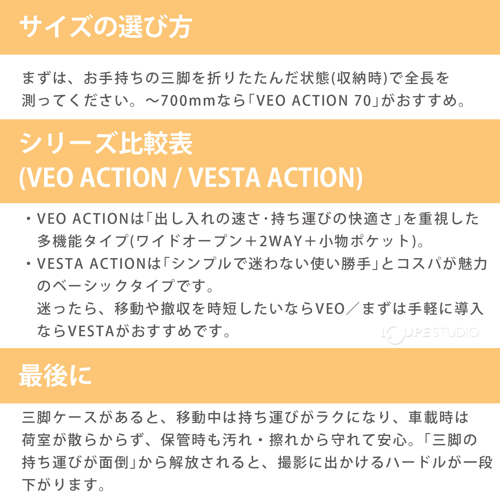 サイズの選び方 