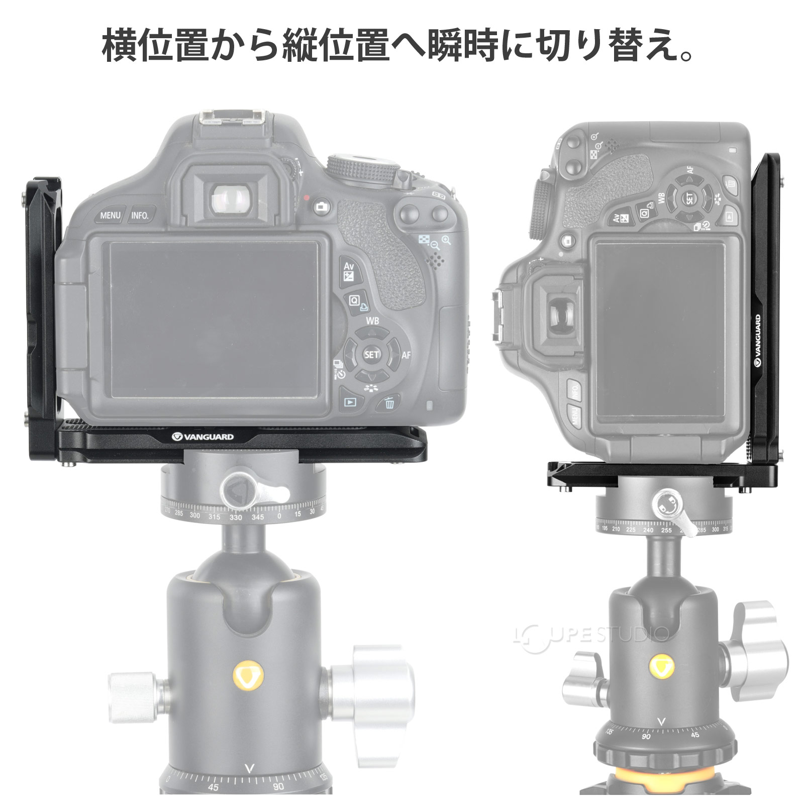 前後可動距離11mm、左右可動距離14mmの調整機能。 