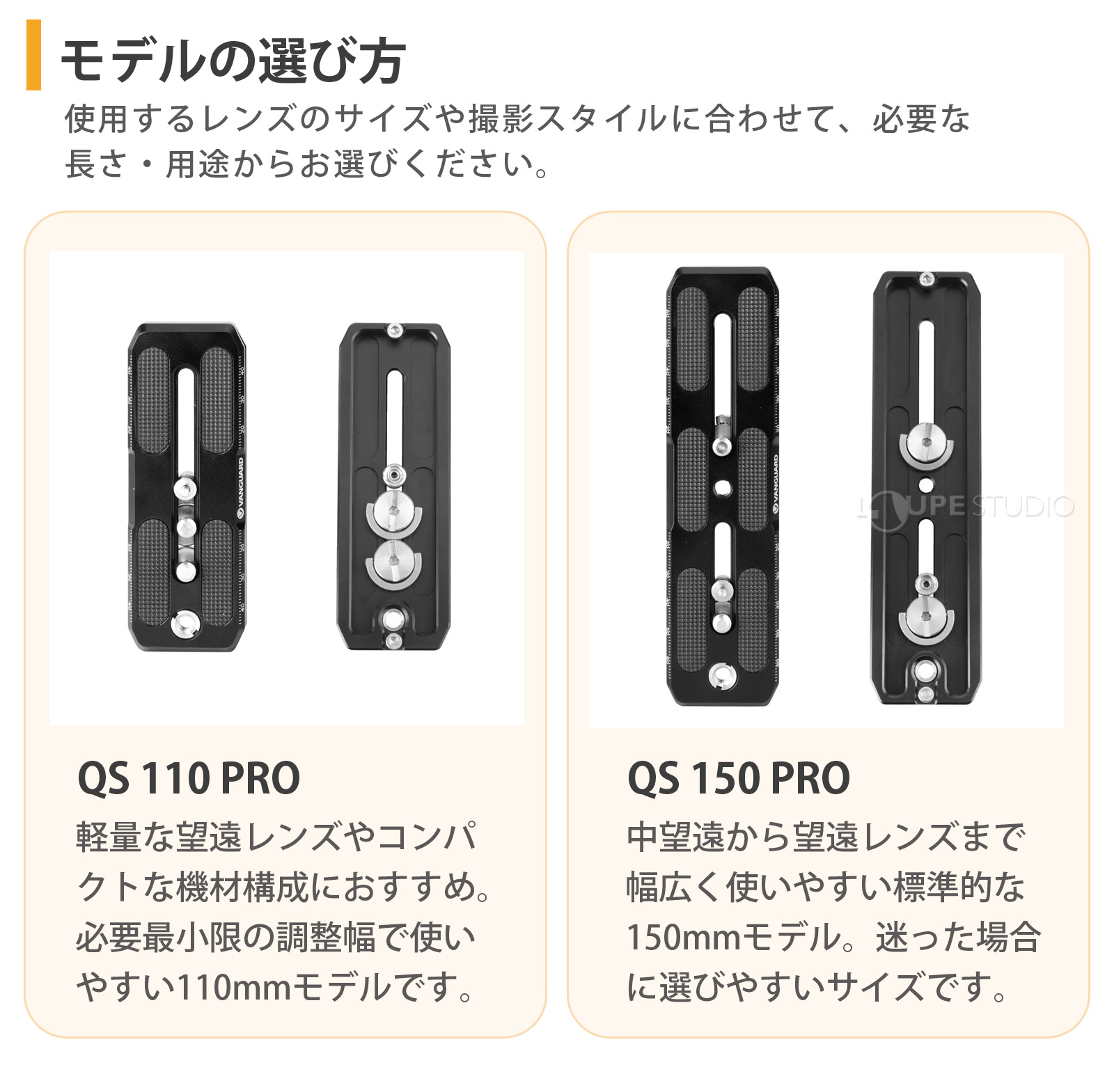モデルの選び方 