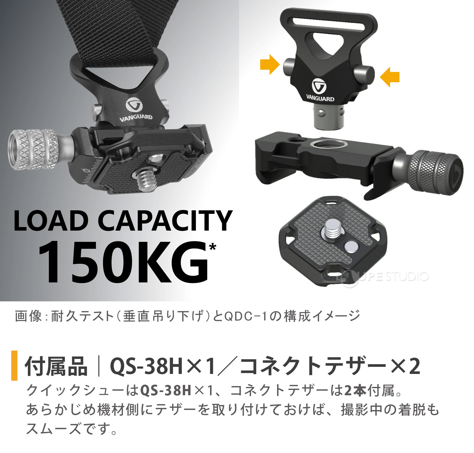 付属品|QS-38H×1/コネクトテザー×2