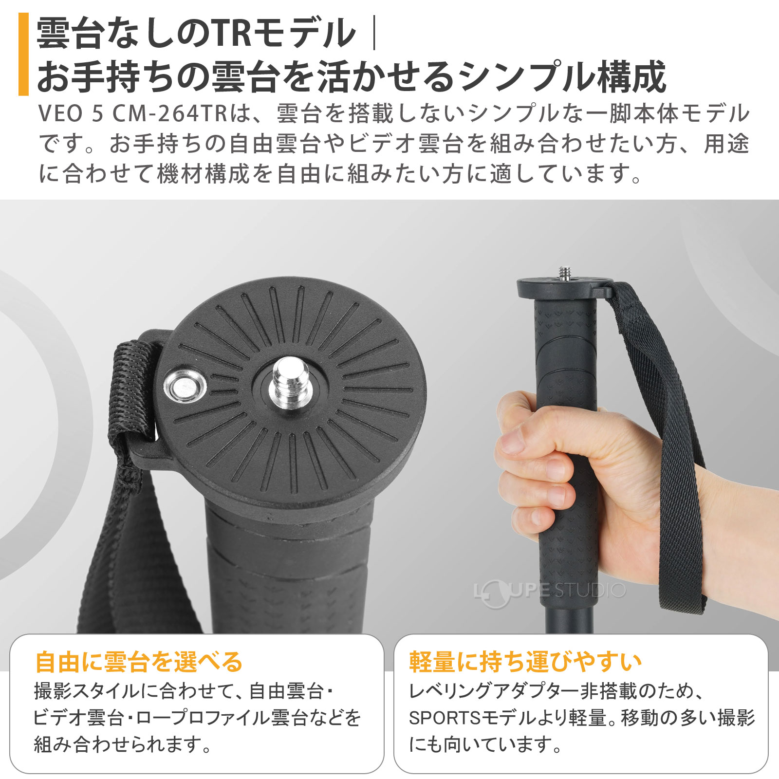 雲台なしのTRモデル 