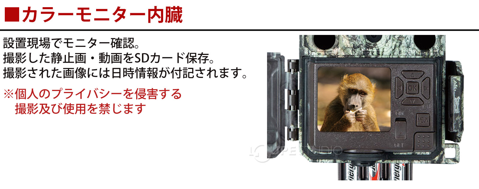 カラーモニター内臓 