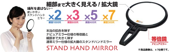 手鏡タイプの拡大鏡 