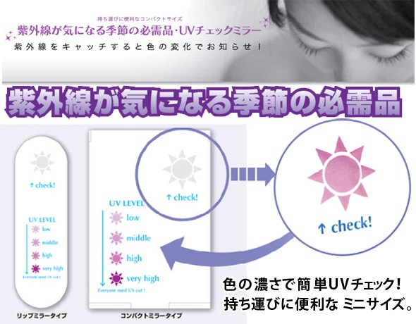 紫外線をチェック！ 