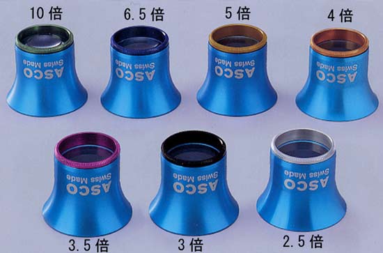 時計見 時計用 ［キズミ］ 4倍 時計工具 アルミ製 傷見用ルーペ