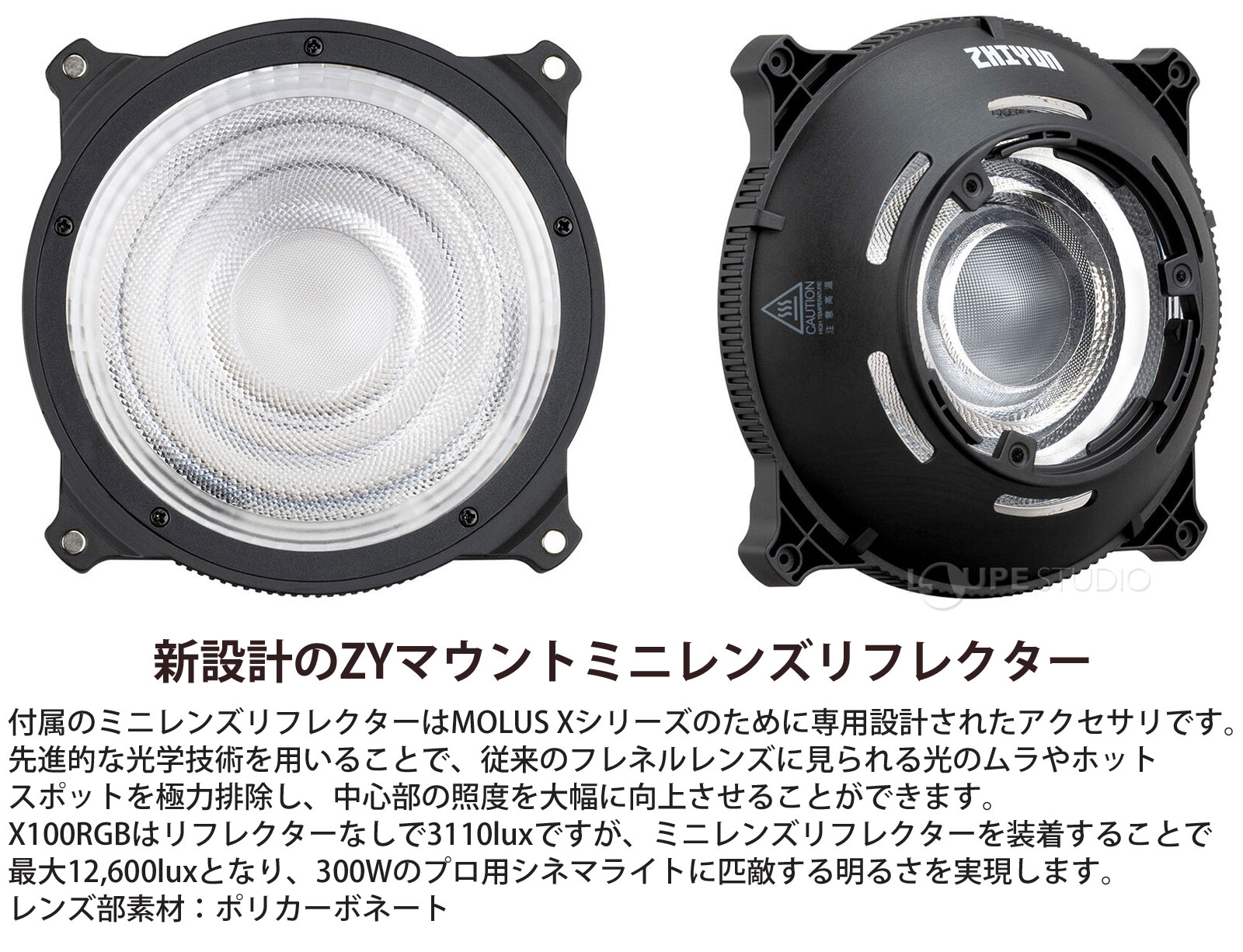 新設計のZYマウントミニレンズリフレクター 