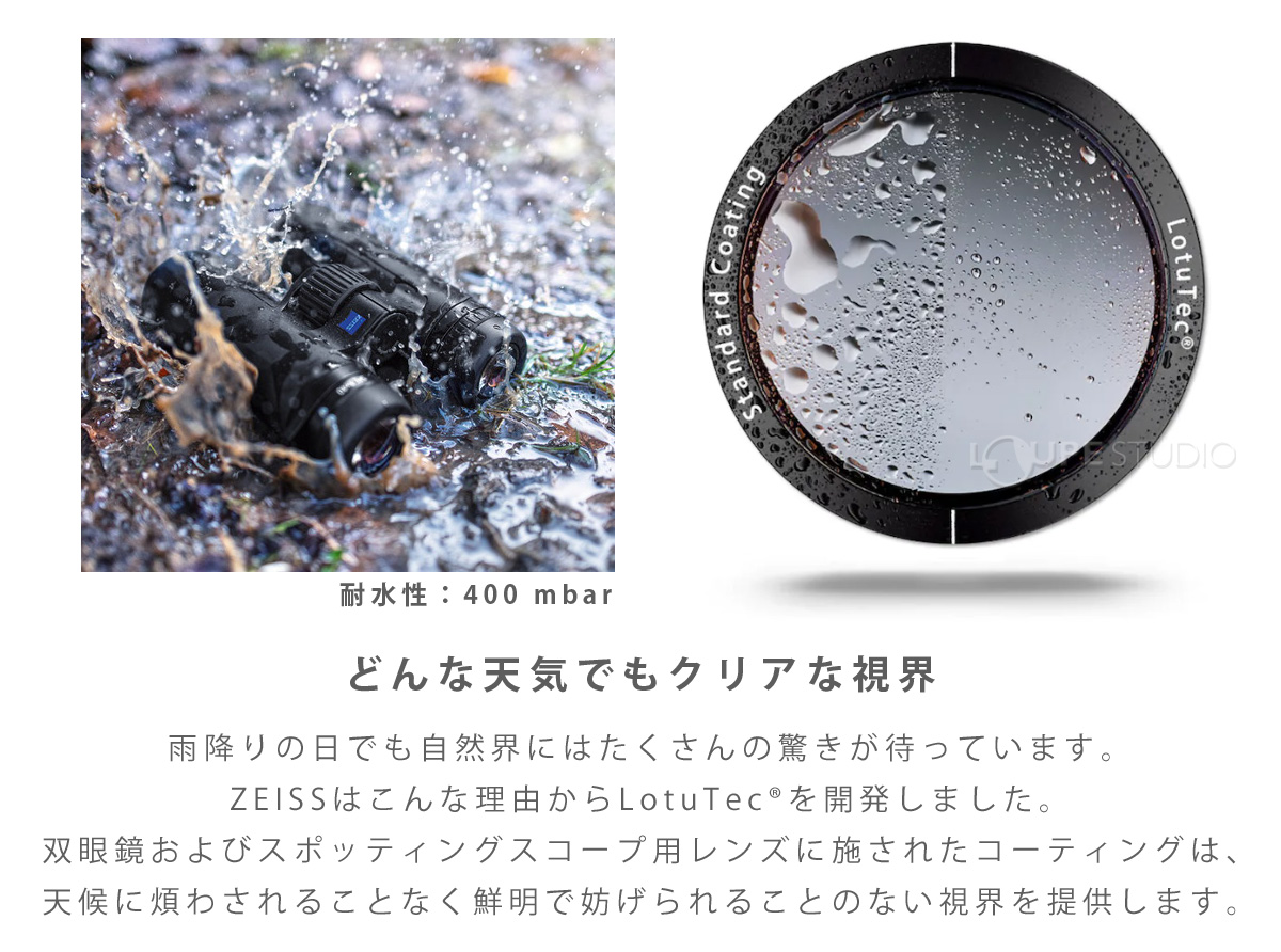 どんな天気でもクリアな視界 