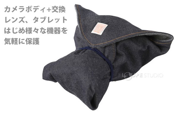 カメラボディ+交換レンズ、タブレットはじめ様々な機器を気軽に保護 