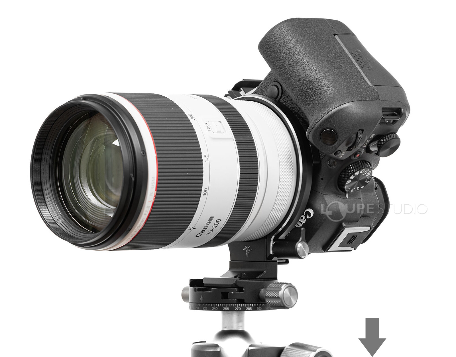 三脚上で最大360°回転可能 