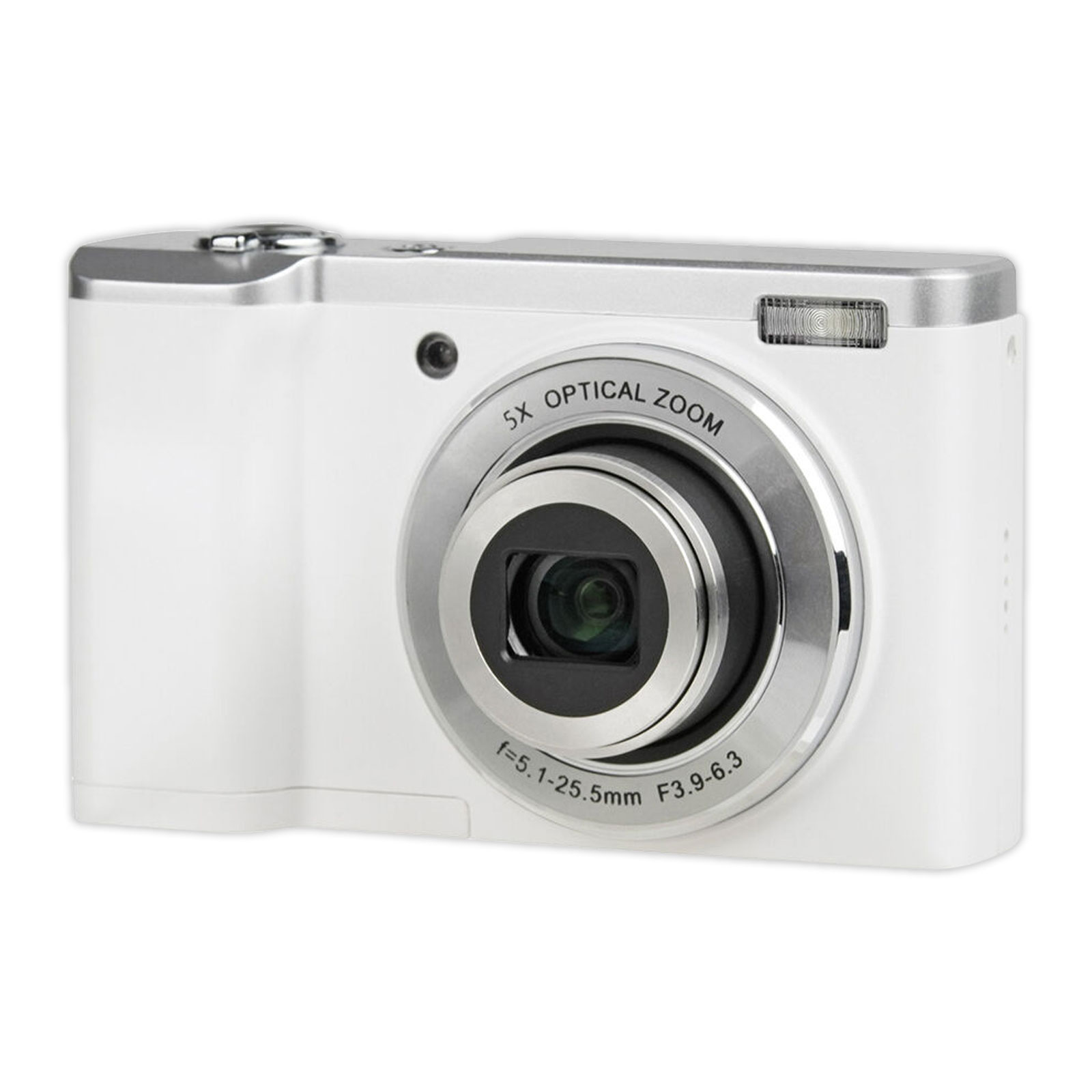 デジタルカメラ コンパクトデジカメ ホワイト 小型 光学ズーム 写真 動画 撮影 旅行 外出 自撮り 手ブレ軽減 プレゼント ケンコー Kenko