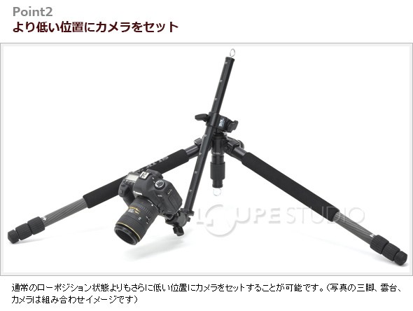 より低い位置にカメラをセット 