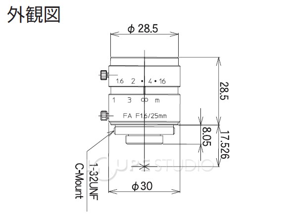興和 JC 2／3インチ用固定焦点レンズ JCシリーズ LM25JC KOWA