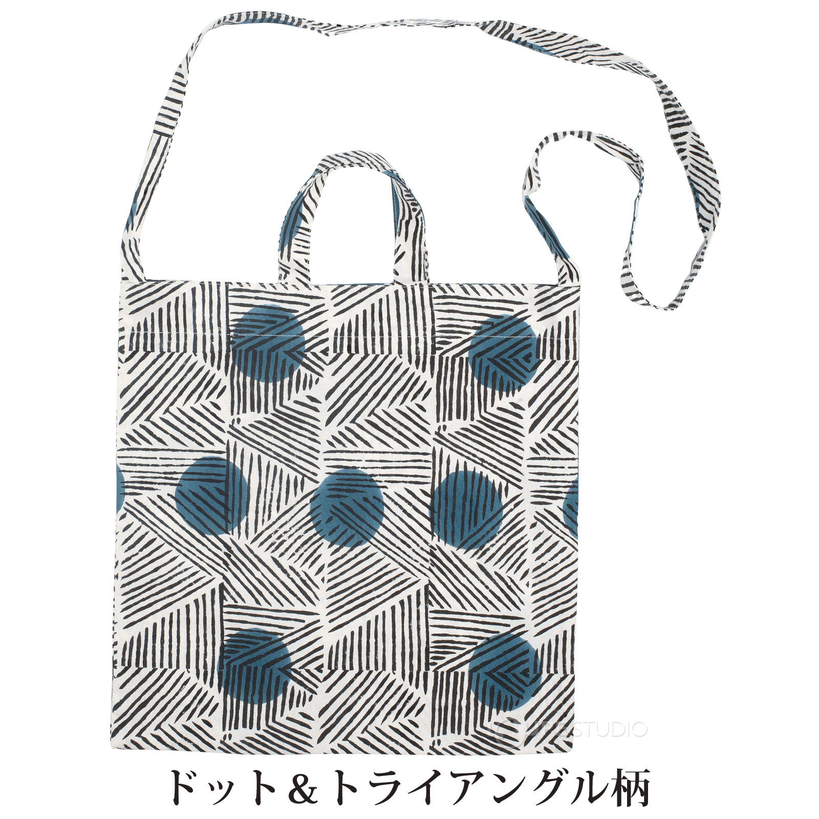 ドット&トライアングル柄 