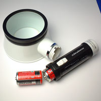 フラッシュルーペ 2倍電池交換 