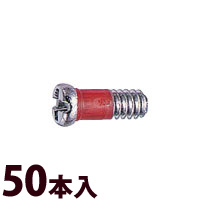 ネジ プラス マイナス メガネ 眼鏡 めがね 丁番用 部品 パーツ 交換 修理 メンテナンス ±RedネジW平頭 50本入 眼鏡屋