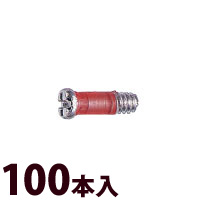 ネジ プラス マイナス メガネ 眼鏡 めがね 丁番用 部品 パーツ 交換 修理 メンテナンス ±RedネジW平頭 100本入 眼鏡屋
