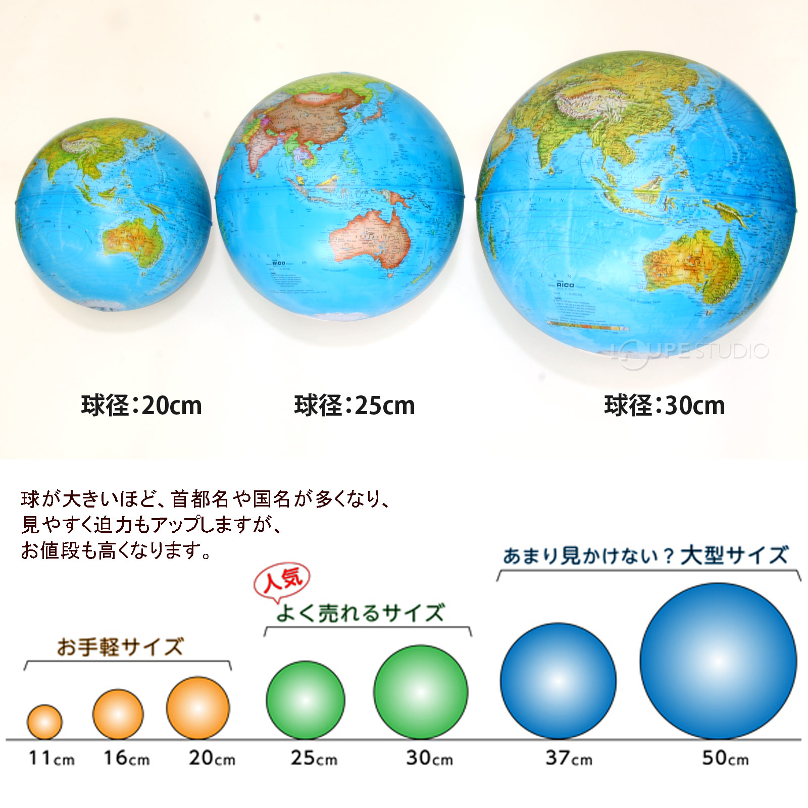 オルビス地球儀 