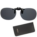 偏光サングラス クリップサングラス BV-26 偏光グレー エロイコ 偏光グラス ゴルフ UV カット 跳ね上げ メガネの上からサングラス