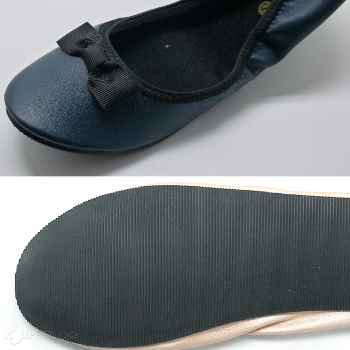 PU素材で高級感があり、きちんと感を演出 