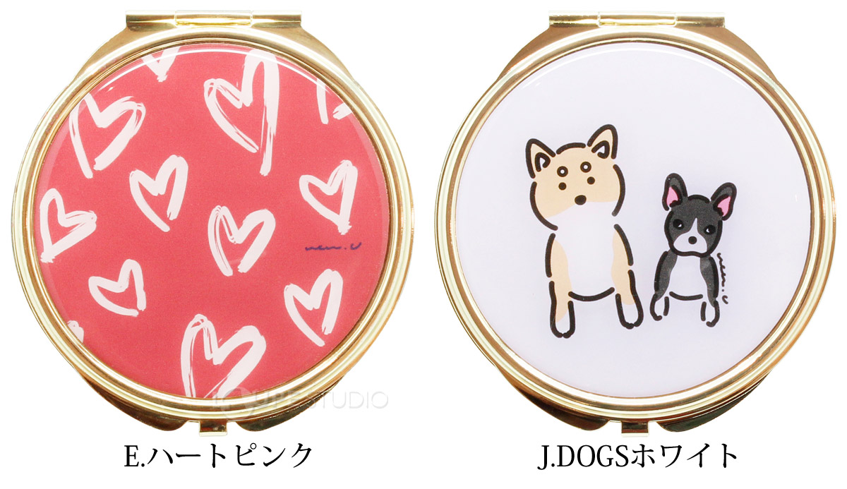 E.ハートピンク&J.DOGSホワイト 