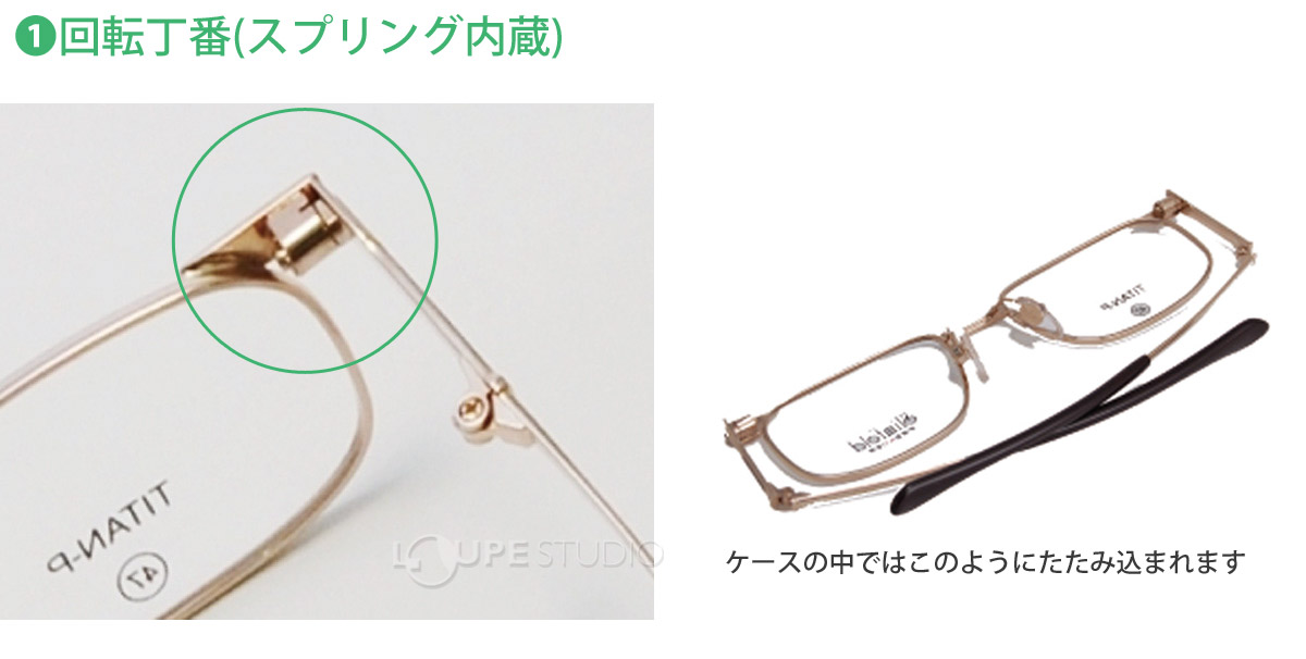 回転丁番(スプリング内蔵) 