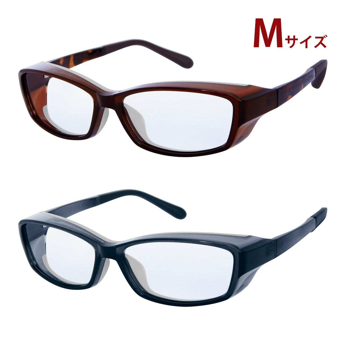 花粉 メガネ おしゃれ 花粉グラス クリアヴェール CVH-03 M 花粉対策 UVカット 紫外線 ウィルス対策 黄砂 pm2.5 目 保護 くもり止め